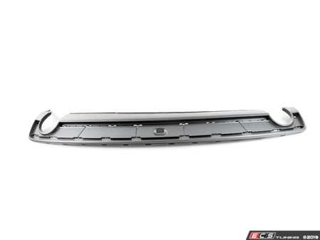 ES#2540947 - 8K0807521K1RR - S-line Rear Bumper Valance - Platinum Grey - Rear valance for facelift S4/S-Line rear valance with dual exit, single tip setup - Genuine Volkswagen Audi - Audi