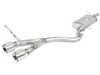 ES#2985603 - 49-36408-P - 2.5" Cat-Back Exhaust System - Stainless steel exhaust with polished tips - AFE - Volkswagen