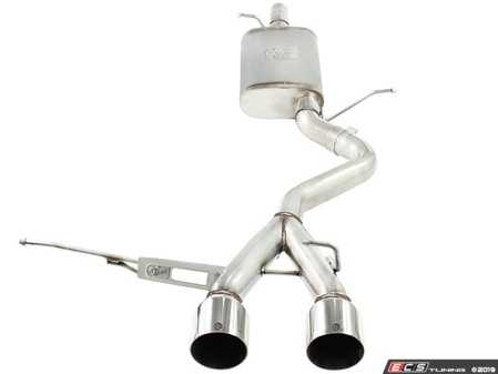 ES#2985603 - 49-36408-P - 2.5" Cat-Back Exhaust System - Stainless steel exhaust with polished tips - AFE - Volkswagen