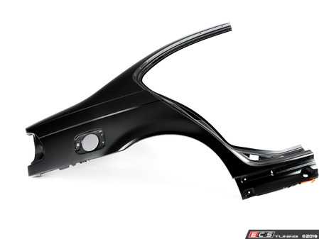 ES#69040 - 41137062574 - E46 Rear Quarter Panel - Right - Primed and ready for paint - includes C-pillar and partial rocker panel - Genuine BMW - BMW
