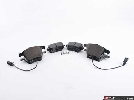 ES#3537599 - 025997ECS0539KT - Performance Front & Rear Brake Service Kit - Featuring ECS V5 Drilled & Slotted rotors and ECS EP24 Enthusiast Performance pads - Assembled By ECS - Audi