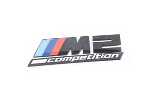 ES#3676201 - 51148079564 - M2 Competition Emblem - Priced Each  - M2 Competition Badge Black - Genuine BMW - BMW