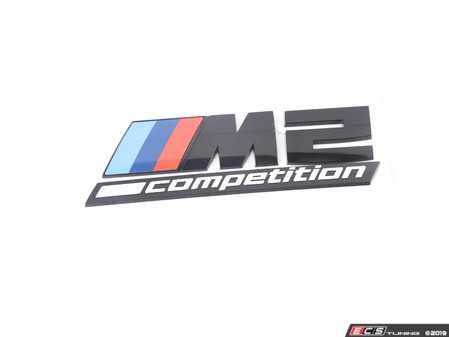 ES#3676201 - 51148079564 - M2 Competition Emblem - Priced Each  - M2 Competition Badge Black - Genuine BMW - BMW