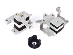 ES#4159856 - EBFI77-K7-4611 - BFI Stage 1 Engine Mount Kit - Version 1 Torque Arm (Pre 9/15 Cars)  - Billet engine transmission mounts with 70A durometer dogbone insert - Black Forest Industries - Audi Volkswagen
