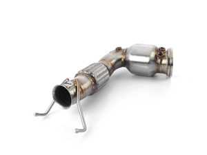 ES#3660434 - 48-36322-HC - Twisted Steel Street Series Down Pipe - High Flow Catalytic Converter - 304 Stainless Steal mid pipe for your factory or aftermarket application, up to +16 horsepower and +20 lbs. x ft. - AFE - BMW MINI