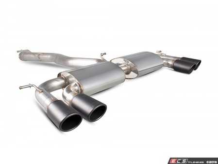 ES#3969648 - SVWS044C - Non-Resonated cat-back system - Non-Valved With Monaco Quad Ceramic Tips - Built to last with 304 stainless steel and engineered for dyno-proven power gains. - Scorpion - Volkswagen
