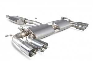 ES#3969601 - SVW046D - Resonated cat-back system - Valved With Daytona twin tips - Built to last with 304 stainless steel and engineered for dyno-proven power gains. - Scorpion - Volkswagen