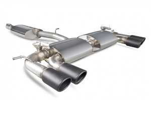 ES#3969600 - SVW046C - Resonated cat-back system - Valved With Monaco Quad Ceramic tips - Built to last with 304 stainless steel and engineered for dyno-proven power gains. - Scorpion - Volkswagen