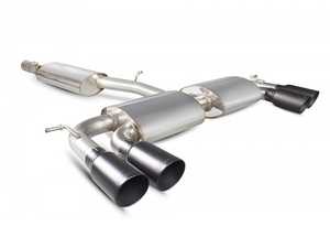 ES#3969598 - SVW044DC - Resonated cat-back system - Non-Valved With Daytona Ceramic Twin tips - Built to last with 304 stainless steel and engineered for dyno-proven power gains. - Scorpion - Volkswagen
