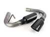 ES#3619129 - 140750BC - 3" Stainless Steel Cat-Back System - Featuring 4" single round rolled angle-cut black chrome tips - Borla - Volkswagen
