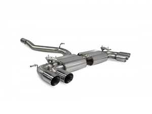 ES#3969666 - SVWS054D - Non-resonated cat-back system - Valved with Daytona Quad Tips - Built to last with 304 stainless steel and engineered for dyno-proven power gains. - Scorpion - Volkswagen