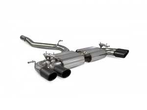 ES#3969665 - SVWS054C - Non-resonated cat-back system - Valved with Monaco Quad Ceramic Tips - Built to last with 304 stainless steel and engineered for dyno-proven power gains. - Scorpion - Volkswagen