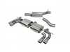 ES#3969610 - SVW054 - resonated cat-back system - Valved with Monaco Quad Tips - Built to last with 304 stainless steel and engineered for dyno-proven power gains. - Scorpion - Volkswagen