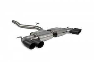 ES#3969671 - SVWS055DC - Non-Resonated cat-back system - Non-Valved with Daytona Quad Ceramic tips - Built to last with 304 stainless steel and engineered for dyno-proven power gains. - Scorpion - Volkswagen