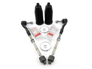 ES#3521480 - 32106777479KT -  Tie Rod Replacement Kit - Featuring Lemforder left and right tie rod assemblies, hardware and new boots. - Assembled By ECS - BMW