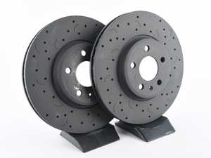 ES#3571229 - HTC4852 - Front Talon Brake Rotors - Pair (320x30) - An all new cross drilled and slotted upgrade for your vehicle - Offering performance, durability, and quality in one package! - Hawk - Audi