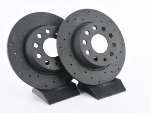 Talon Rear Cross Drilled & Slotted Brake Rotors - Pair (272x10)