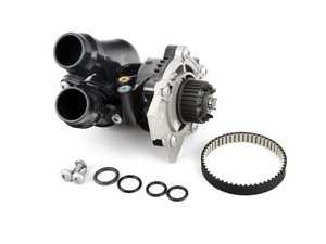 ES#3660661 - 06H121026DD - Water Pump Module - Includes the thermostat, temp sensor, belt, and gasket - Hepu - Audi Volkswagen