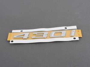 ES#3178545 - 51147423948 - Emblem - "430i" for Trunk Lid - Genuine BMW - BMW