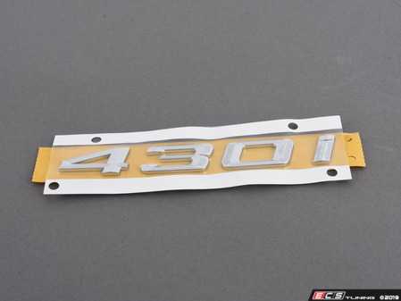 ES#3178545 - 51147423948 - Emblem - "430i" for Trunk Lid - Genuine BMW - BMW