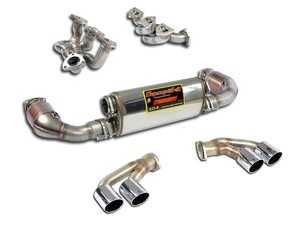 ES#3981099 - 991turboKT2 - 14-18 991 Turbo Full Sport System - Highest Quality Hand Made in Italy - Includes High Performance Free Flow Headers, 100 CPSI Catalytic Converters, Sport Mufflers, and Polished Tips - Supersprint - Porsche
