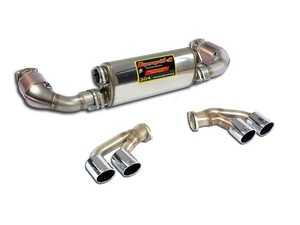ES#3981101 - 991turboKT4 - 14-18 991 Turbo-Back Sport System - Highest Quality Hand Made in Italy - High Flow 100 CPSI Catalytic Converters, Sport Mufflers, and Polished Tips - Supersprint - Porsche