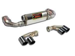 ES#3981102 - 991turboKT5 - 14-18 991 Turbo Turbo-Back Sport System - Highest Quality Hand Made in Italy - High Flow 100 CPSI Catalytic Converters, Sport Mufflers, and Black Tips - Supersprint - Porsche