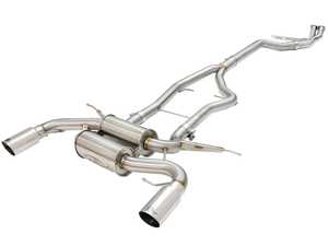 ES#3612851 - 49-36328-P - AFE Mach Force-Xp Cat-Back Exhaust System - MACH Force-Xp 3 to 2-1/2in Stainless Steel Cat-Back Exhaust Sys w/Polished Tip BMW 335i (E90/92) 11-13 L6-3.0L (t) N55 - AFE - BMW