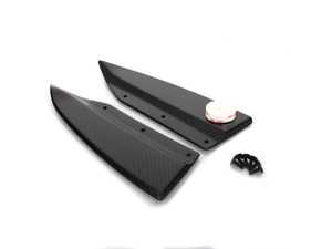 ES#3981217 - 024846ecs01KT - Audi B8.5 S4 / A4 S-Line Carbon Fiber Rear Bumper Side Splitters - Spice up the exterior of your Audi with genuine carbon fiber spats! - ECS - Audi