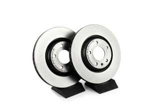 ES#3184291 - 8E0615601RKT6 - Rear UV Coated Brake Rotors - Pair (300x22) - Features Brembo's special UV paint treatment that guarantees superior corrosion resistance. - Brembo - Audi