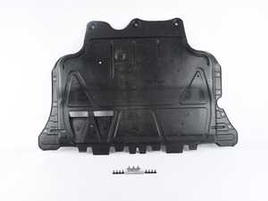 ES#3690647 - 5q0825236qKT - Front Belly Pan & Installation Kit  - Reduces noise and protects your undercarriage - includes installation hardware - Genuine Volkswagen Audi - Audi
