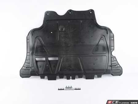 ES#3690647 - 5q0825236qKT - Front Belly Pan & Installation Kit  - Reduces noise and protects your undercarriage - includes installation hardware - Genuine Volkswagen Audi - Audi