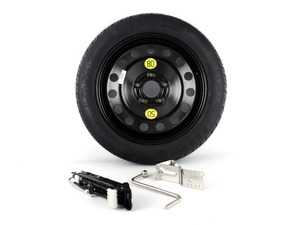 ES#3691499 - m3sparekit1 - Emergency Spare Tire Kit - Includes Genuine BMW 17" steel wheel with mounted & balanced Kumho tire - plus the tools you need to change your tire on the side of the road. - Assembled By ECS - BMW