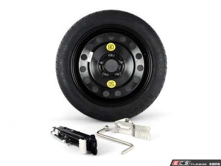 ES#3691499 - m3sparekit1 - Emergency Spare Tire Kit - Includes Genuine BMW 17" steel wheel with mounted & balanced Kumho tire - plus the tools you need to change your tire on the side of the road. - Assembled By ECS - BMW