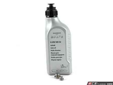ES#3980568 - G052145S2KT4 - Front Differential Service Kit - Includes synthetic gear oil (G052145S2) and drain/fill plugs with seals - Genuine Volkswagen Audi - Audi