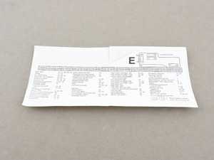 ES#185147 - 71236901564 - LABEL - Genuine BMW - BMW