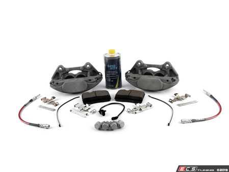 ES#3537601 - 025997ECS0541KT -  Front Big Brake Kit - Stage 3 - Cross Drilled & Slotted Rotors (345x30) - Upgrade your brake system to the 4-piston Brembo Q5 calipers. Includes ECS V5 brake rotors. - ECS - Audi