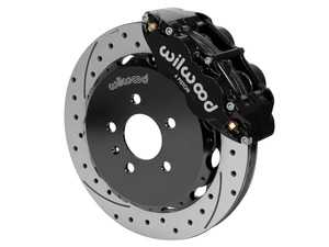ES#3701616 - 140-14487-D - Forged Narrow Superlite 6R Front Brake Kit - 12.88" - Featuring black 6R six piston caliper and 12.88" GT drilled & slotted rotors - Delivers the ultimate combination for braking power and style! - Wilwood - Audi