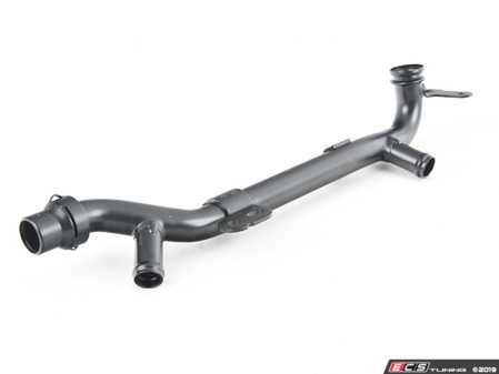 ES#280423 - 06D121065J - Coolant Pipe - Supply - Hard pipe that connects to the thermostat, heater core hose, oil cooler hose, and turbocharger cooling line. - Genuine Volkswagen Audi - Audi