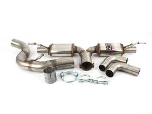 ES#3136160 - 328474 - Rear Race Muffler Assembly - Features dual race mufflers - Supersprint - Volkswagen