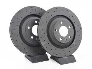 ES#3571225 - HTC4844 - Talon Brake Rotors - Rear Cross Drilled And Slotted (330x20) - An all new cross drilled and slotted upgrade for your vehicle - Offering performance, durability, and quality in one package! - Hawk - Audi