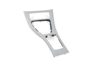 ES#514481 - 51169145147 - Center Console Trim - Aluminum - Genuine BMW replacement trim. For vehicles without iDrive. - Genuine BMW - BMW