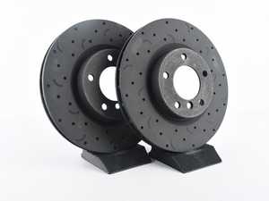 ES#3571143 - HTC4722 - E36 Z3 Front Talon Cross Drilled & Slotted Brake Rotors - Pair (315x28) - Upgrade to a slotted / cross-drilled rotor for improved braking - Hawk - BMW