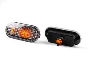 ES#10058 - 3b0998117c - Rough Style Side Marker Set - Smoke With Amber Bulb Cap - (NO LONGER AVAILABLE) - Fender-mounted side markers - Volkswagen Zubehor - 