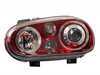 ES#9580 - FKFSVW107 - Red Chrome Angel Eye Headlights - Pair - (NO LONGER AVAILABLE) - With fog lights - FK - 