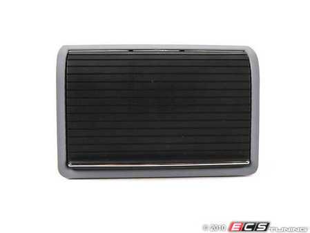 ES#87543 - 51168268341 - E46 Rear Ashtray - Gray/Chrome - Black and gray rear ashtray assembly with chrome trim - Genuine BMW - BMW