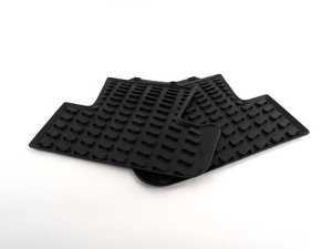 ES#459819 - 8R0061511041 - Rear Rubber Floor Mat Set - Black - Extremely durable all-weather mats to protect your interior carpet - Genuine Volkswagen Audi - Audi
