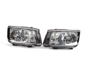 ES#10048 - zz560-2122 - European Headlight Set - Black - (NO LONGER AVAILABLE) - With fog lights, clear turn signals, and bulbs - ZiZa - 