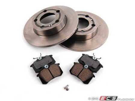 ES#2075211 - 1J0698086 - Rear Brake Service Kit - Including Brembo Rotors & Akebono Brake Pads - Assembled By ECS - Volkswagen
