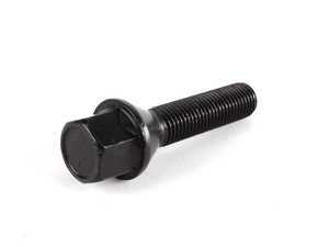 ES#2130079 - C17A43-ZNNITT - Conical Seat Wheel Bolt - 12x1.5x43mm - Priced Each - (NO LONGER AVAILABLE) - Black zinc coated bolts to secure your wheels -- SS to ES4164438 - ECS - 